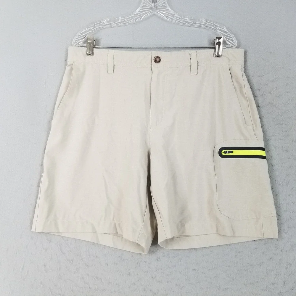 Loco Kaili Shorts Mens 36 Tan Fishing Performance Cargo Stretch Hybrid Pockets